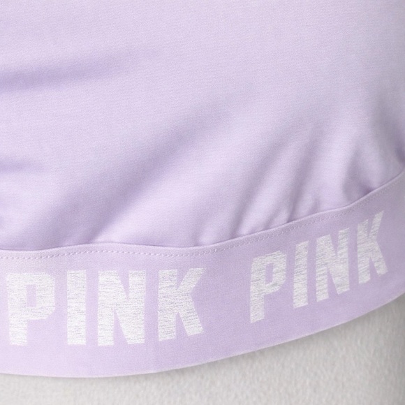 NWT Victoria’s Secret PINK Ultimate Strappy Back Sports Bra w/ Mesh - Purple - Picture 5 of 7